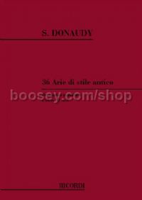 36 Arie di Stile antico, Vol.I (Voice & Piano)