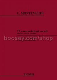 12 Composizioni Vocali Profane E Sacre (Voice & Piano)