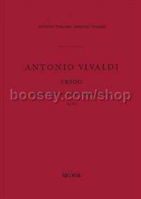 Credo, RV 591 (SATB, String Ensemble & Organ)