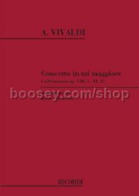 Concerto for Violin & Basso Continuo in E Major, RV 269 (Flute & Piano)