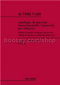 Antologia Di Musiche Rinascimentali E Barocche, Vol.I (Guitar)