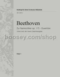 Zur Namensfeier Op. 115 - Overture - viola part