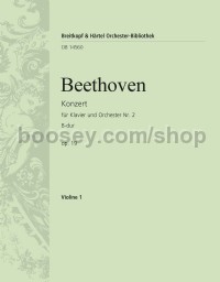Piano Concerto No. 2 in Bb major, op. 19 - violin 1 part