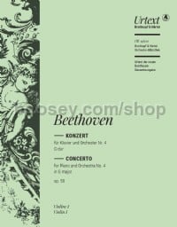Piano Concerto No. 4 in G major, op. 58 - violin 1 part