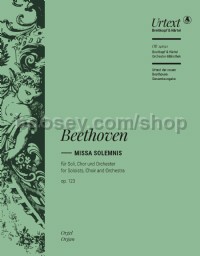 Missa Solemnis in D major, Op. 123 - basso continuo (organ) part