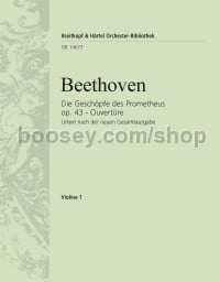 Die Geschöpfe des Prometheus, op. 43 - Ouvertüre - violin 1 part