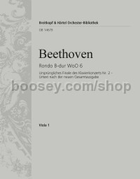 Rondo in Bb major WoO 6 für Klavier und Orchester - viola part