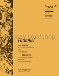Trumpet Concerto in E major (version in Eb major) - wind parts