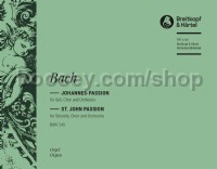 Johannes-Passion BWV 245 - basso continuo (organ) part