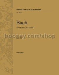 Musical Offering BWV 1079 - cello part