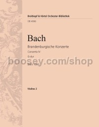 Brandenburg Concerto No. 4 in G BWV1049 - violin 2 part