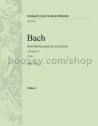 Brandenburg Concerto No. 5 in D major BWV 1050 - violin 1 part