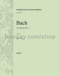 Overture (Suite) No. 1 in C major BWV 1066 - violin 1 part