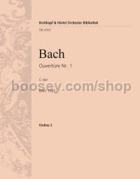 Overture (Suite) No. 1 in C major BWV 1066 - violin 2 part