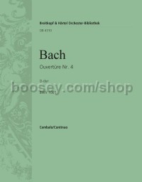Overture (Suite) No. 4 in D major BWV 1069 - basso continuo (harpsichord) part