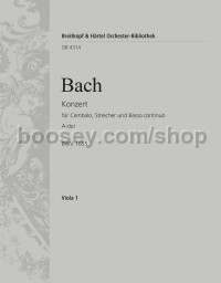 Harpsichord Concerto in A major BWV 1055 - viola part