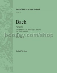 Harpsichord Concerto in F major BWV 1057 - harpsichord part