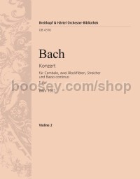 Harpsichord Concerto in F major BWV 1057 - violin 2 part
