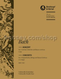 Harpsichord Concerto in C major BWV 1061 - cello/double bass part