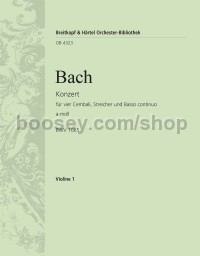 Harpsichord Concerto in A minor BWV 1065 - violin 1 part