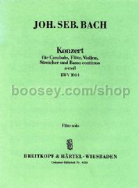 Concerto in A minor BWV 1044 - flute and violin parts