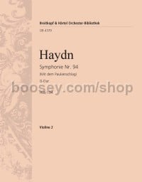 Symphony No. 94 in G major, Hob I:94, 'The Surprise' - violin 2 part