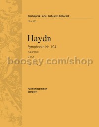 Symphony No. 104 in D major, Hob I:104, 'Salomon' - wind parts