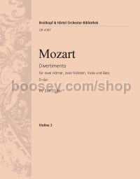 Divertimento in D major KV 334(320) - violin 2 part