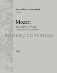 Serenade in D major K. 239 - viola 2 part