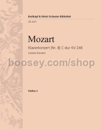 Piano Concerto No. 8 in C major KV 246 - violin 2 part