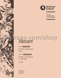 Piano Concerto No. 22 in Eb major KV482 - violin 2 part