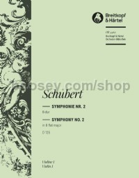 Symphony No. 2 in Bb major, D 125 - violin 1 part
