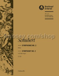 Symphony No. 2 in Bb major, D 125 - cello part