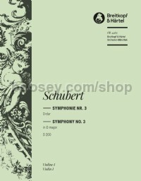 Symphony No. 3 in D major, D 200 - violin 1 part