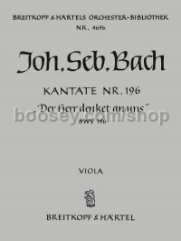 Cantata No. 196 Der Herr denket an - viola part