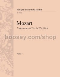 7 Menuets & Trios KV65a - violin 2 part