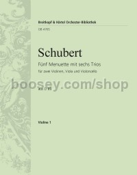 5 Menuette mit 6 Trios D 89 - violin 1 part