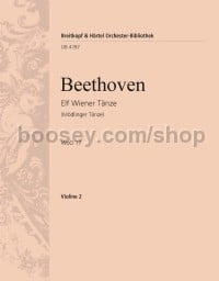 Elf Wiener Tänze WoO 17 - violin 2 part