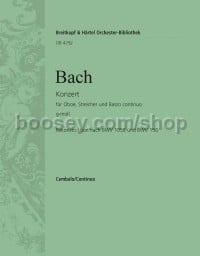 Oboe Concerto in G minor (Reconstruction) - basso continuo (harpsichord) part