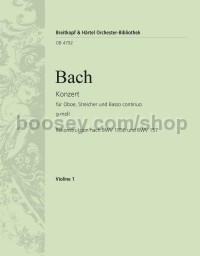 Oboe Concerto in G minor (Reconstruction) - violin 1 part