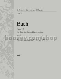 Oboe Concerto in G minor (Reconstruction) - viola part