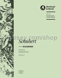 Rosamunde - Hirtenchor, D 797, No. 7 - violin 1 part