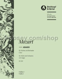 Adagio in E major KV 261 - violin 1 part