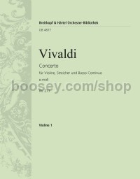 Concerto in E minor RV 275 - violin 1 part