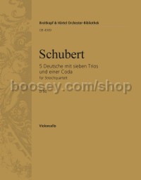 5 Deutsche mit 7 Trios D 90 - cello part