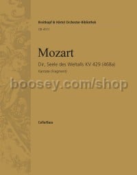 Dir, Seele des Weltalls K. 429 (468a) (Fragment) - cello/double bass part