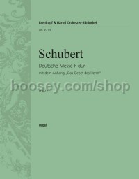 Deutsche Messe in F major D 872 - basso continuo (organ) part