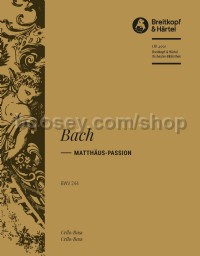 St Matthew Passion BWV 244 - cello/double bass choir 1 part