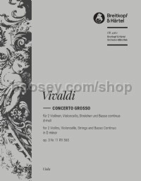 Concerto grosso in D minor op.3/11 - viola part
