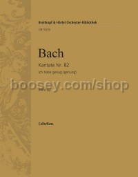 Cantata No. 82 (Fassung f. Sopran) - cello/double bass part